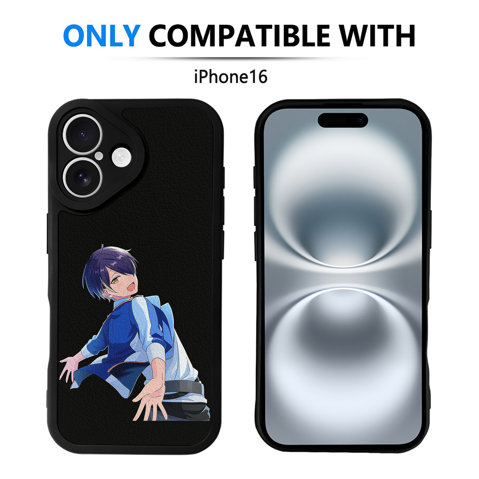 （画像用） あんさんぶるスターズ! Ensemble Stars 【iPhone 16シリーズ対応】シリコンスマホケース（レザー調） 材質：シリコン